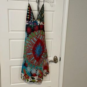 Desigual from Spain Boho halter dress, European size 42 (equivalent to US 10)
